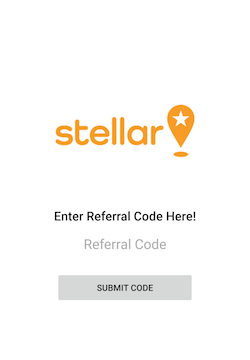UI Layout of Submit Referral Code